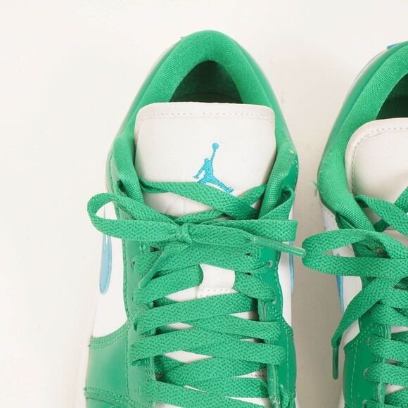 Nike Air Jordan 1 Low Women's 7 Lucky Green/Aquatone-White Sneaker DC0774 304 - Picture 3 of 11